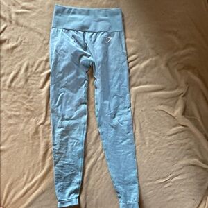 Gymshark light Blue/grey High-Waisted VITAL SEAMLESS LEGGINGS